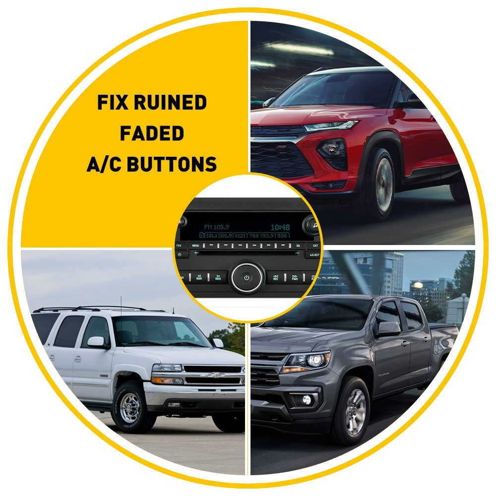 For GMC Acadia SLE Denali 2006-2012 AC Climate Control Button Repair Sticker EOA