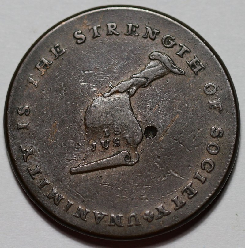 (c1790's) Plain Edge - Kentucky Token - US Copper Colonial Coin