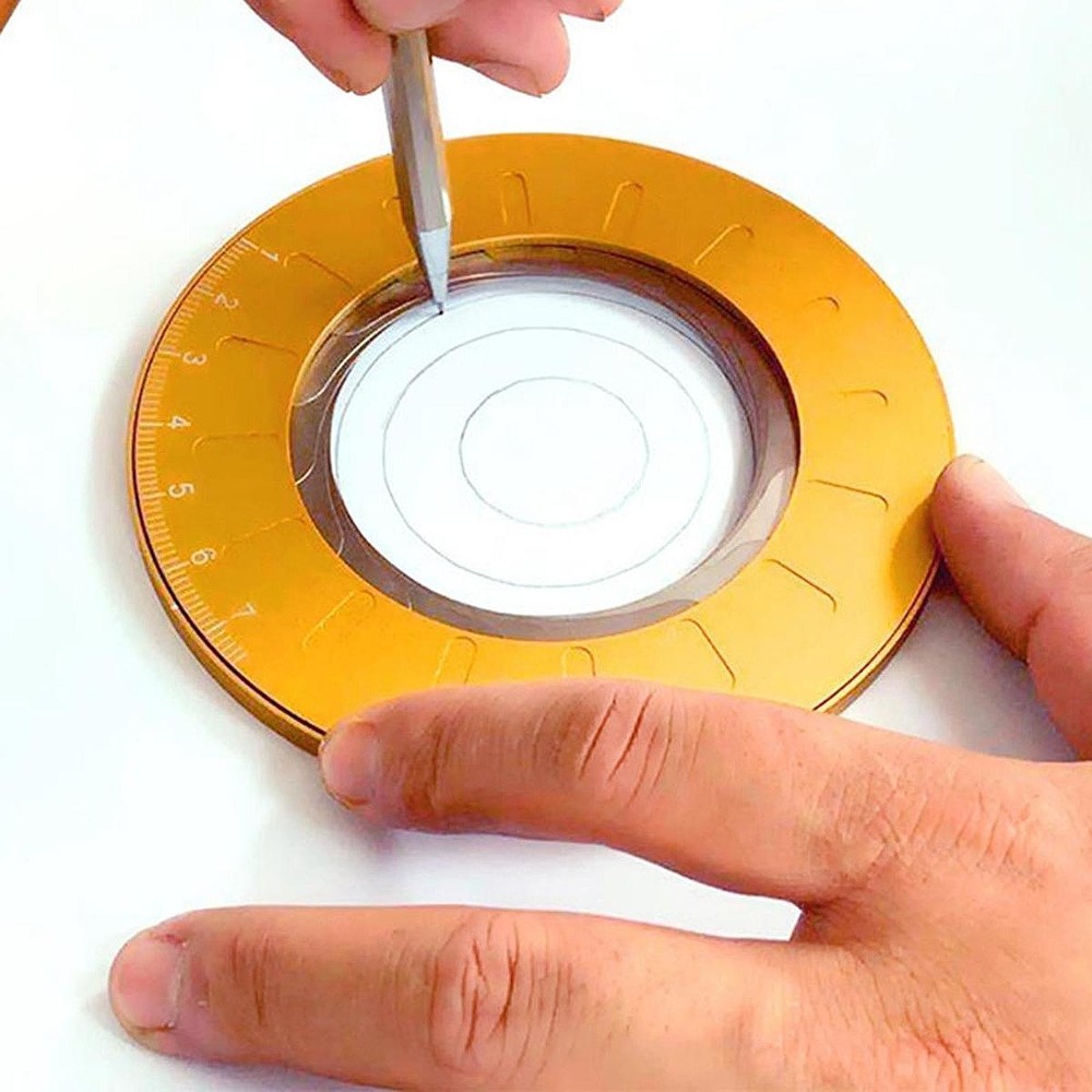Circle Stencil Tool Template Maker for Geometry, Engineering 12.5cm Diameter