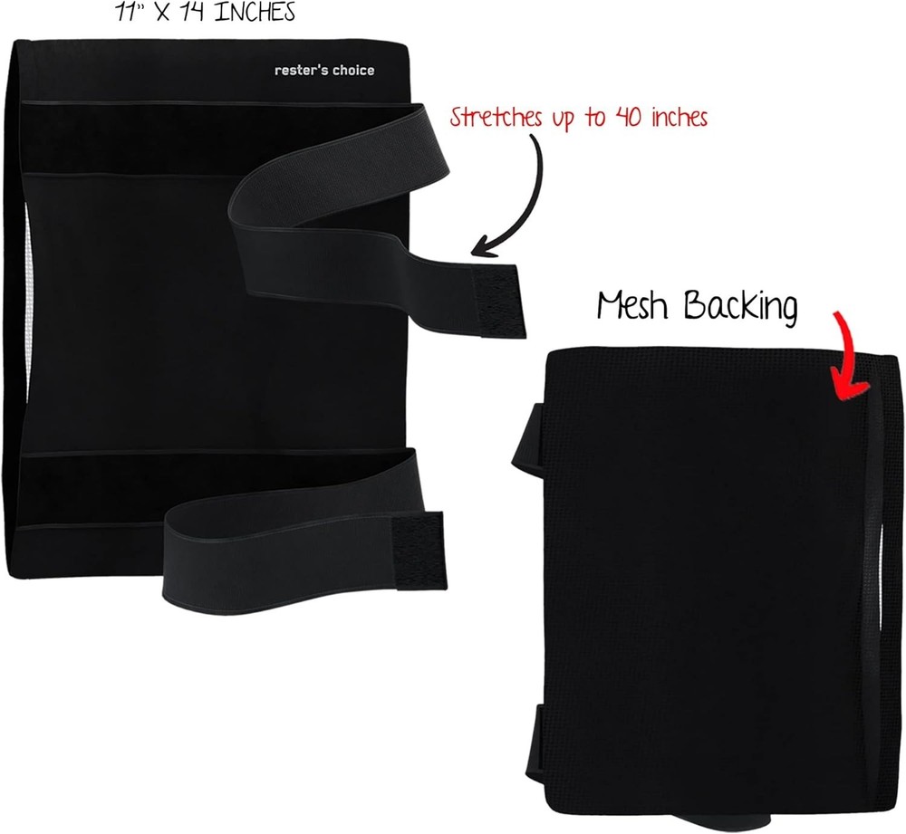Rester's Choice Ice Pack Wrap Holder with Adjustable Straps for Large Ice Pack 1