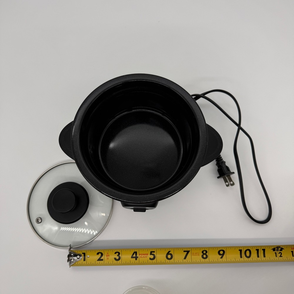 Dash Mini Rice Cooker Black 2 Cup Compact Cooker One-Touch Keep Warm