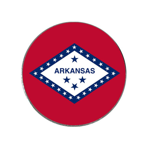 Arkansas State Flag Golf Ball Marker