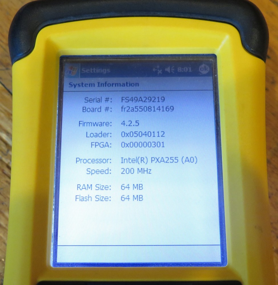 Trimble TDS Recon 200 Data Collector with AA PowerBoot Module Battery Case