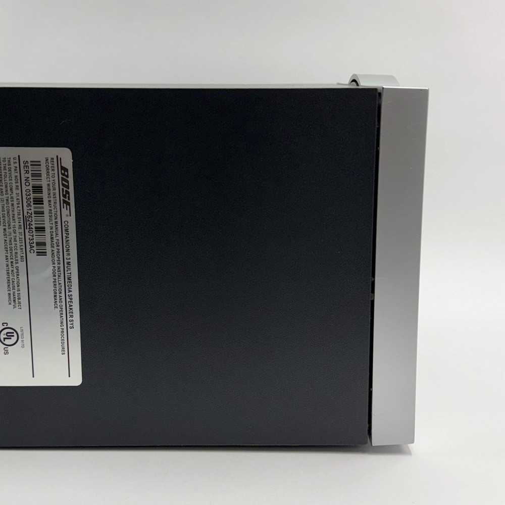 Bose Companion 3 Multimedia Speaker System Black