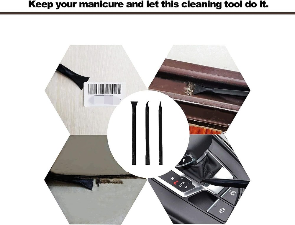 Plastic Scraper Multi-Purpose Scraper Non-Scratch Cleaning Tool Easy to Clean Sm