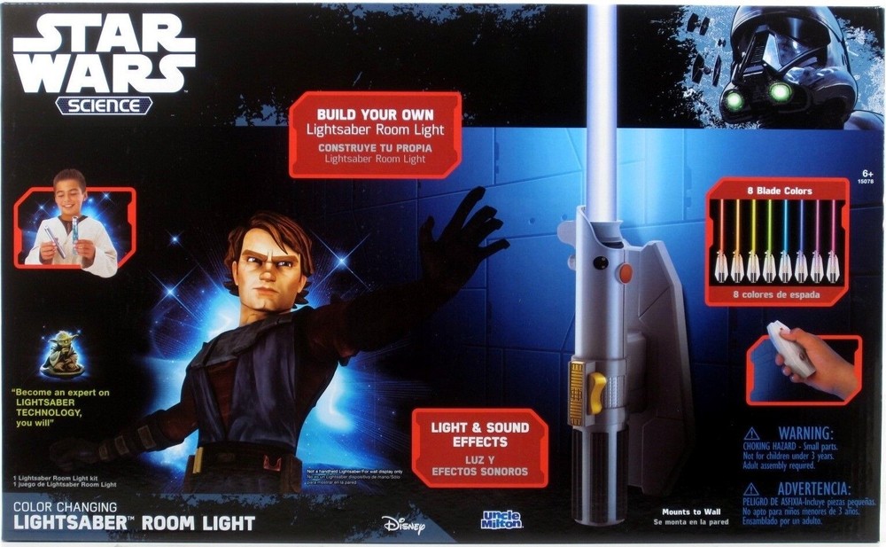 Star Wars Science Multicolor Lightsaber Room Light 29" LED Color changing