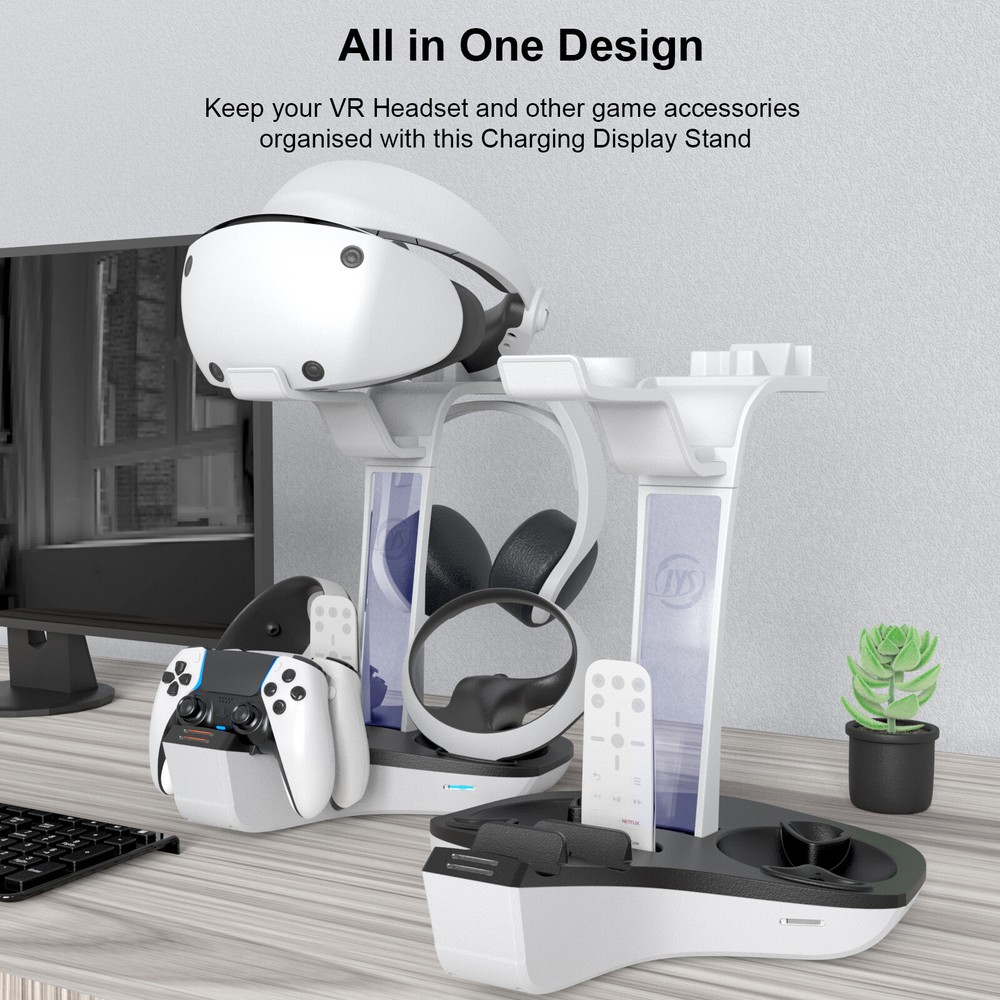 For Playstation 5 PS VR2 / PS5 Stand Controller Charging Station Console Support