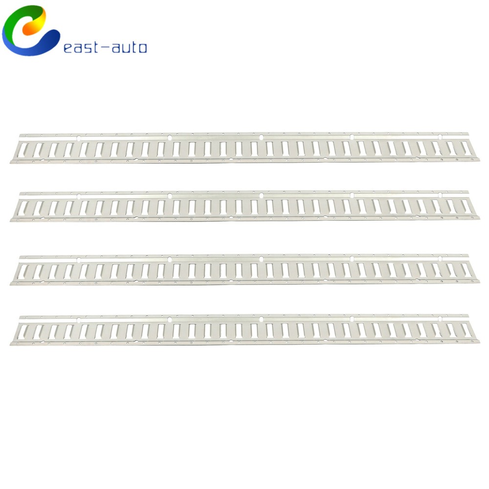 Galvanized 4 Pack 5' E Track Tie Down Rail Kit For Truck Trailer Cargo Van
