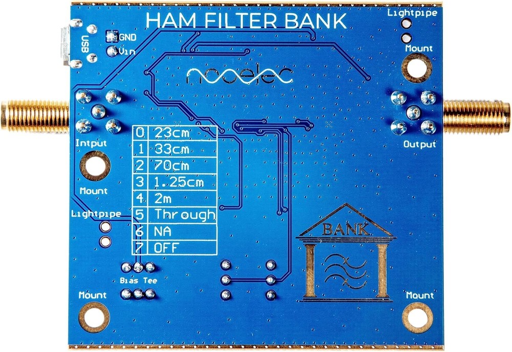Ham Filter Bank Barebones - Multiband Radio Module with 5 Separate Bandpass F...
