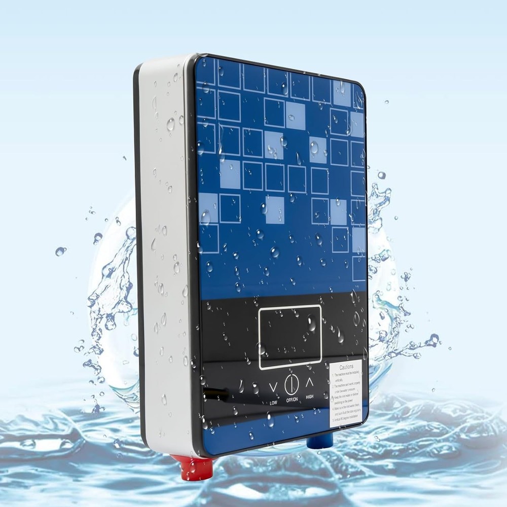 Electric Water Heater Tankless, 4500W 110V Instant Shower Heater with LED Screen