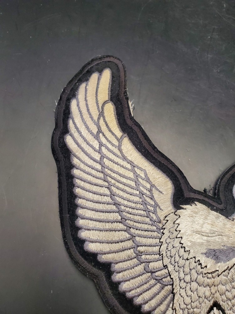 Large 10.5" Embroidered Harley Davidson Eagle Iron-On Patch BB46