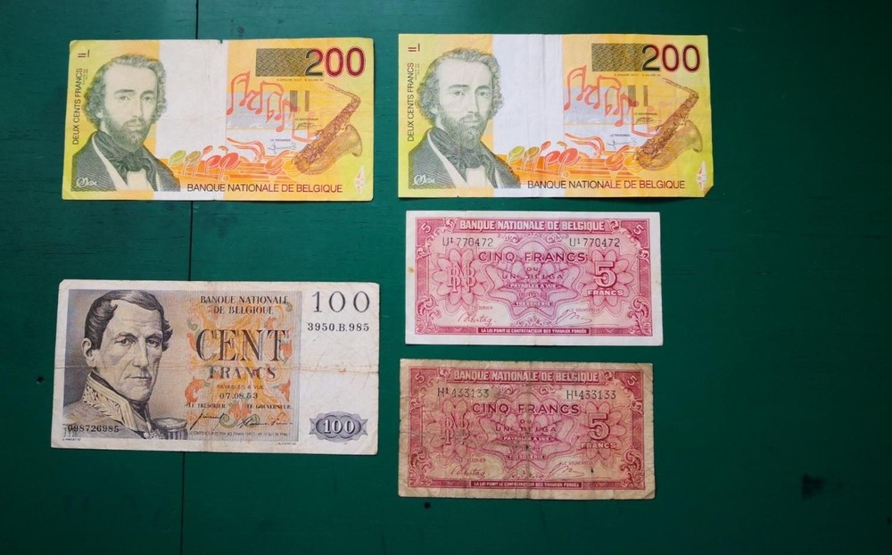 Belgium Selection of Notes X5 Banknotes #939