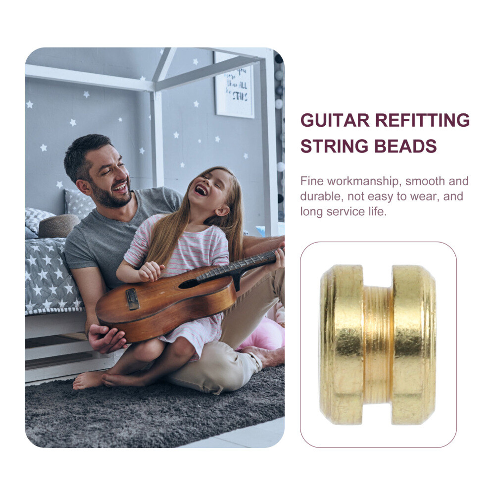 10PCS Folk Guitar String Beads Durable Guitar String Beads Guitar Replacing Part