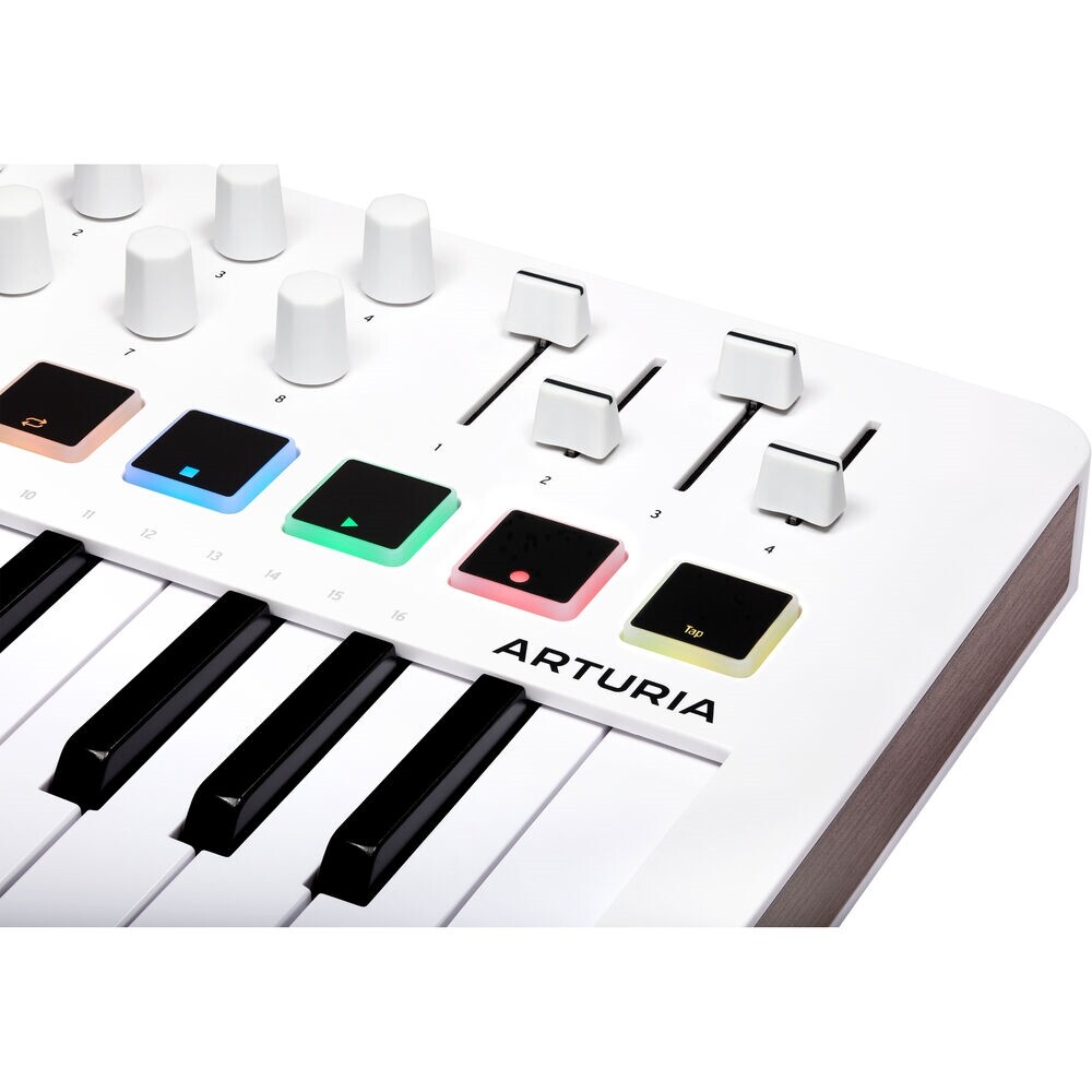 Arturia MiniLab 3 Compact MIDI Keyboard and Pad Controller | White