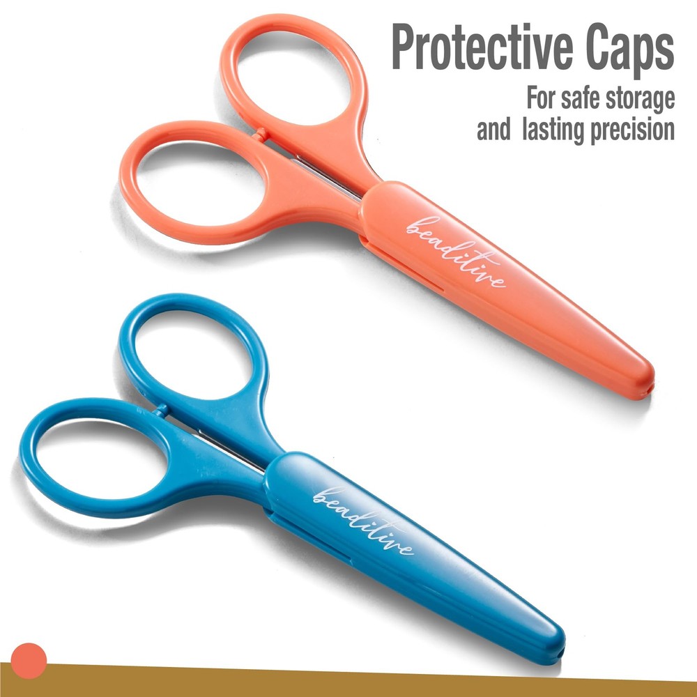 Beaditive High Precision Detail Scissors Set (2-Pc) Sharp, Fine Mid Century