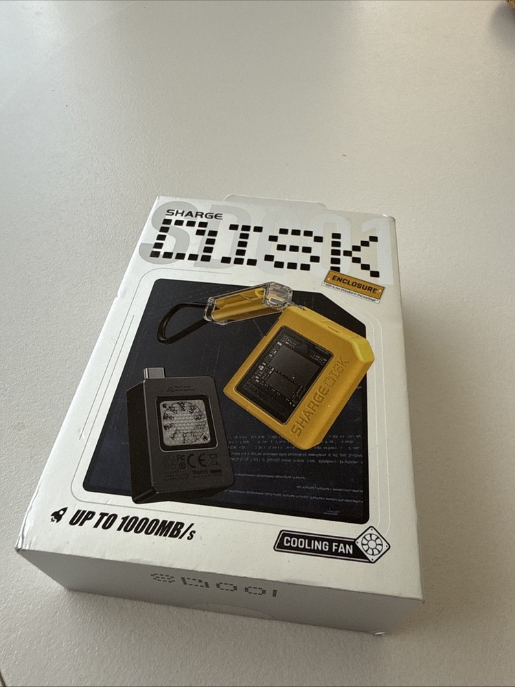 Sharge Disk SSD Adapter,up To 1000MB/S Win/macOS/Linux/Android /iOS, Fan Cooler