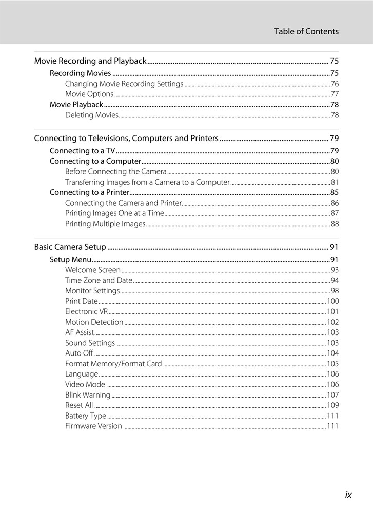 Nikon Coolpix L23 — User Manual Reference — 1/2 Size, 5.5" x 8.5" Small Compact