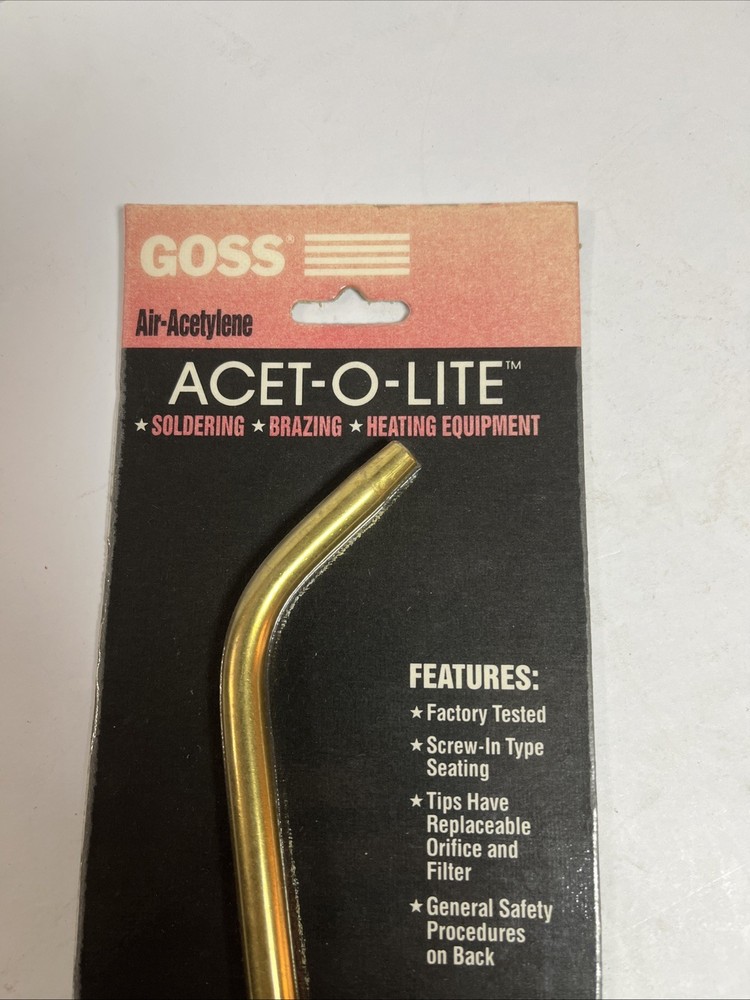 Goss Acet-O-Lite Feather Flame BA-4 Acetylene Tip
