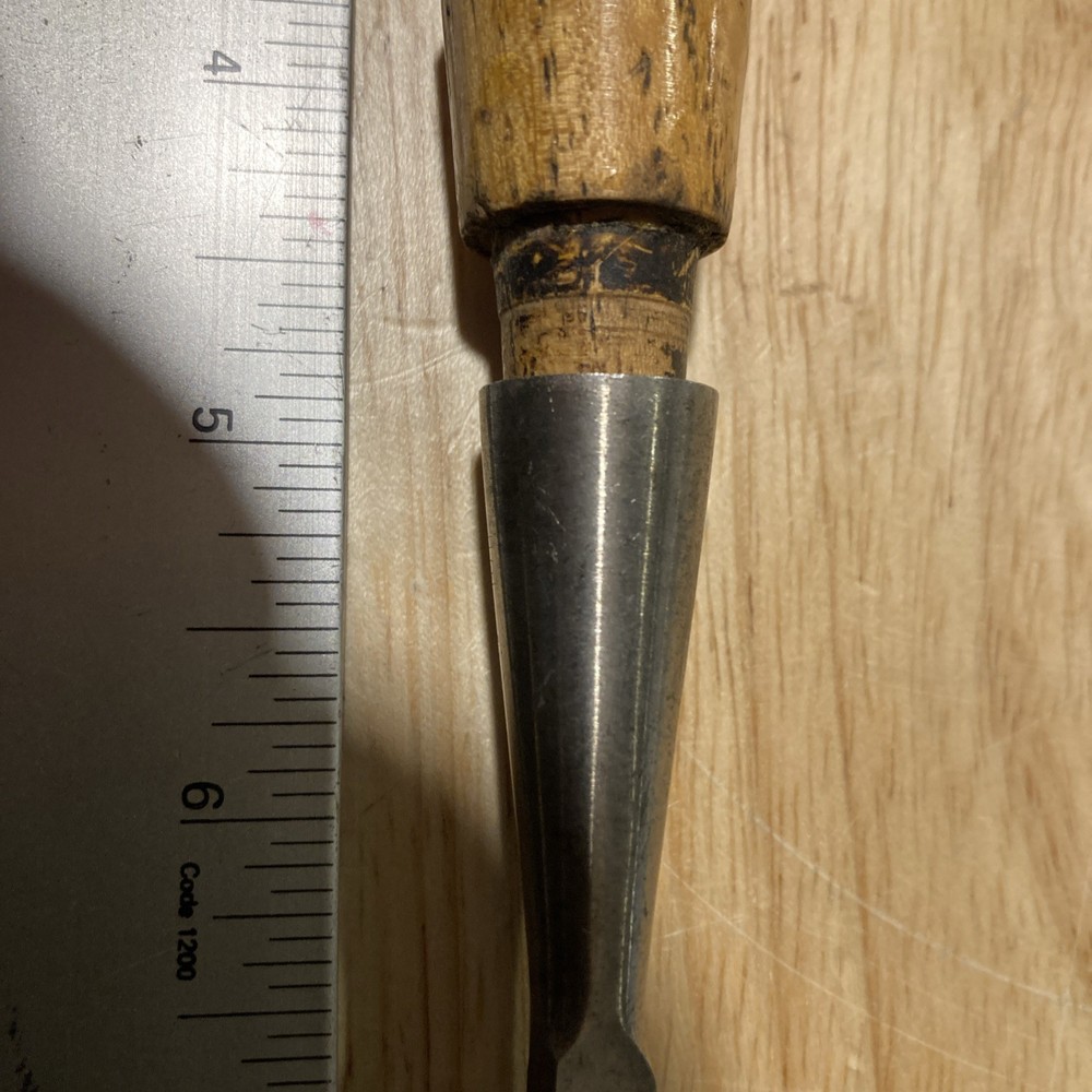Greenlee 1/4" Socket Chisel Antique Carpenter / Framing Tool