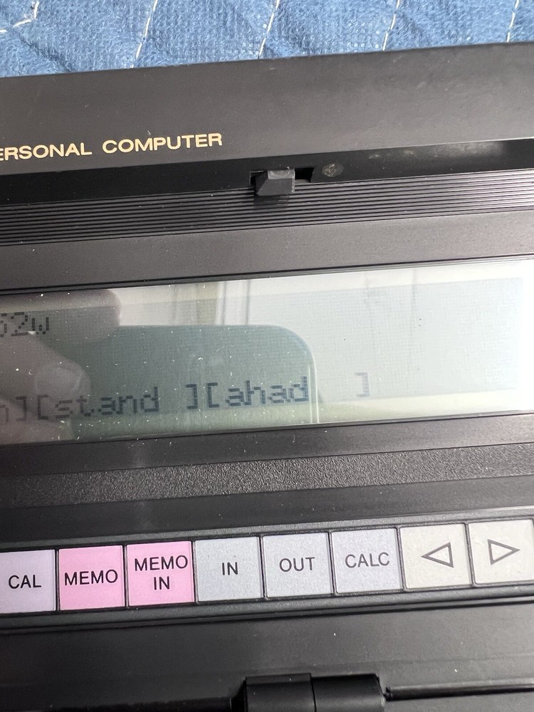 Vintage CASIO PB-1000 Pocket Personal Computer Working.