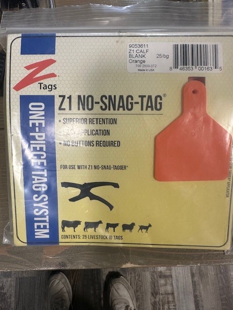 Z Tags 25 Count Tags for Calves Various Styles