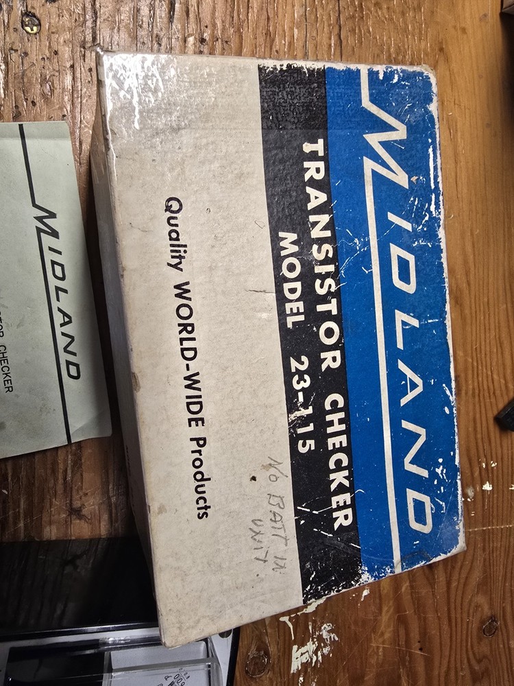 MIDLAND TRANSISTOR CHECKER, MODEL 23-115, ELECTRONICS, VERY GOOD CONDITION