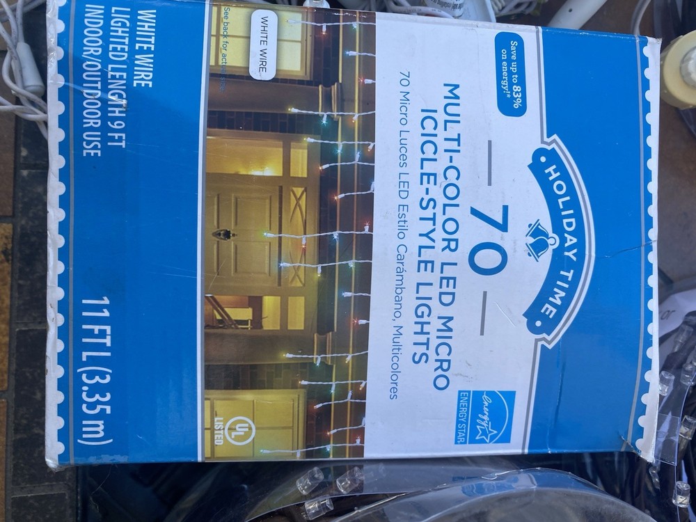 Assorted Christmas Lights ICICLES ROPE LED OUTDOORS AND MORE