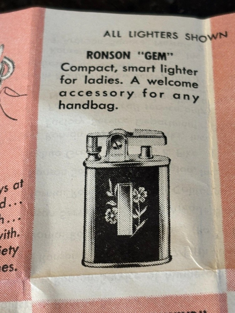 Vintage Ronson “Gem” Whirlwind Lighter
