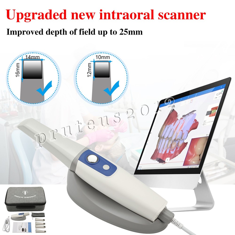 3DS V5 Dental 3D Scanner 25mm Depth Fast Scanning with Free Software