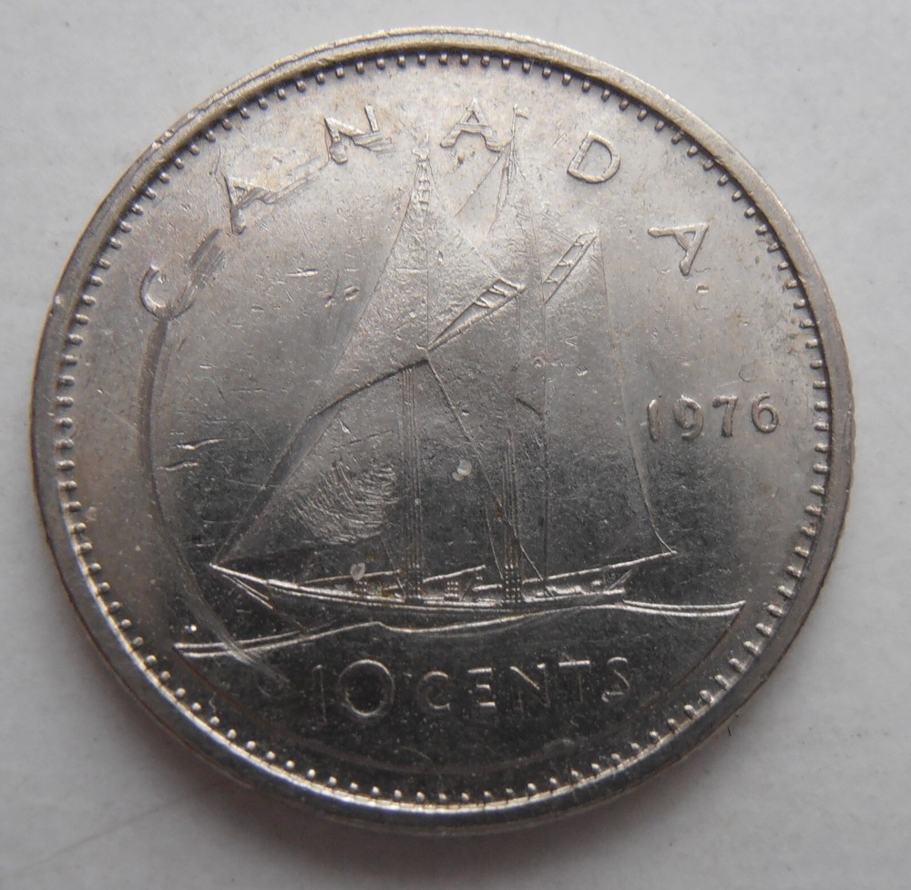 CANADA 10 CENTS 1976