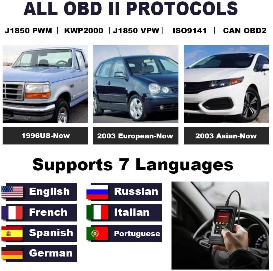 ThinkCar THINKOBD 100 OBD2 Scanner, OBD2/ EOBD Car Code Reader
