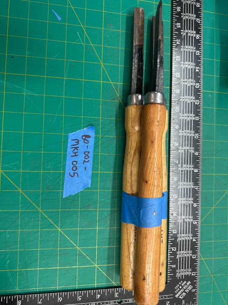 Vintage Set of 3 AMT Wood Carving Hand Gouges Chisel