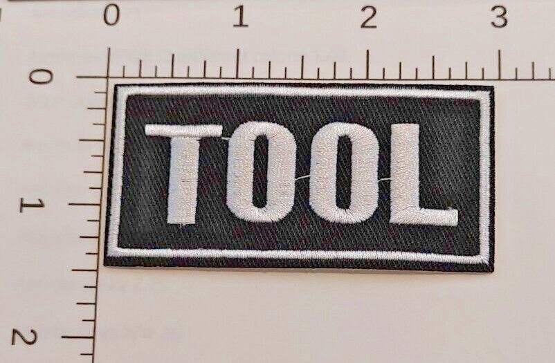 Tool (band) small rectangular Embroidered Patch Iron-On Sew-On US shipping