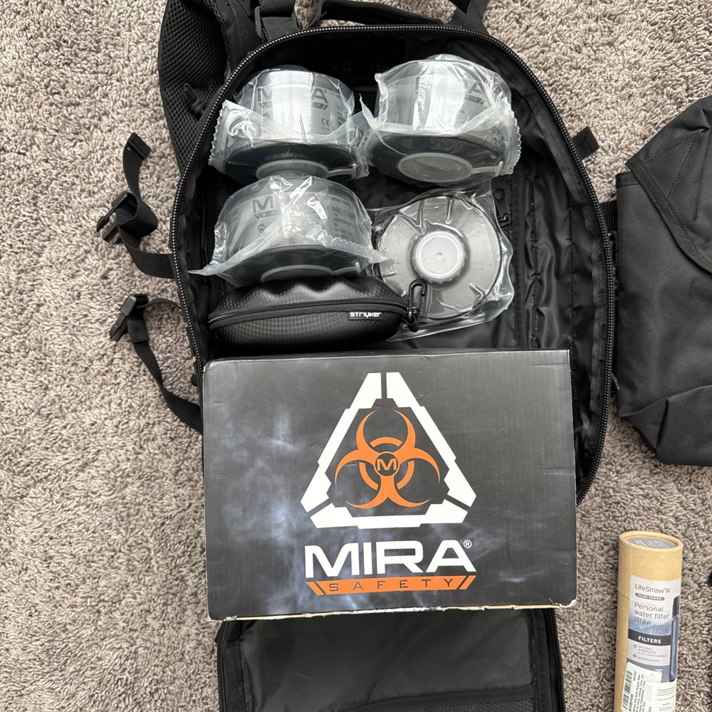 Mira Safety CM-7M Gas Mask Bundle