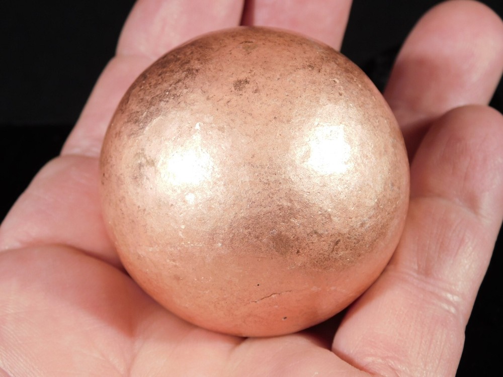 BIG! Super Heavy Solid COPPER SPHERE From Michigan 588gr