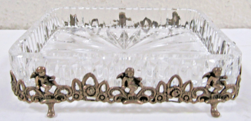 Albert Bodemer Germany Crystal and 830 Silver Candy Dish