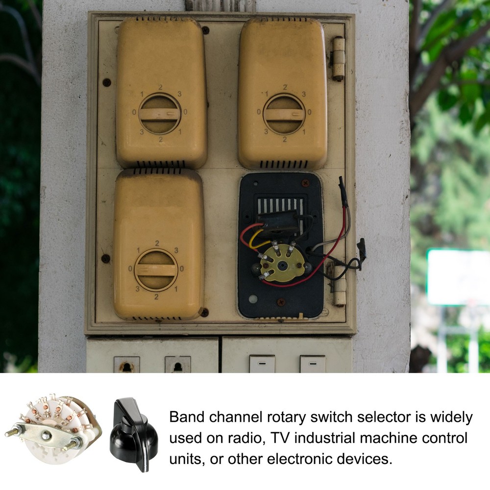 Band Selector Rotary Switch 2P6T 2 Pole 6 Throw 2 Deck