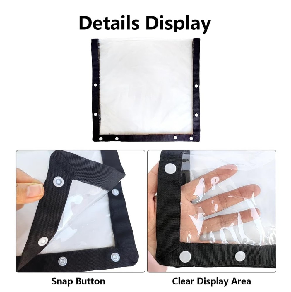 2PCS Waterproof Outdoor Mobility Scooter Control Panel Cover,Clear View, Prot...