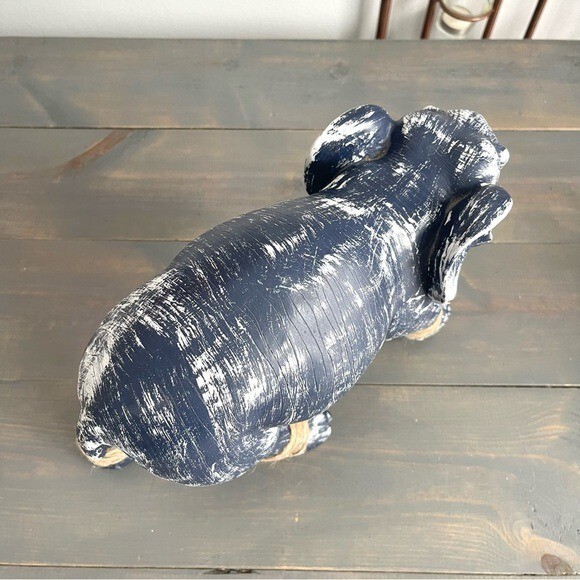 Eclectic Revival Upcycled Hand Painted Ceramic Elephant Home Decor