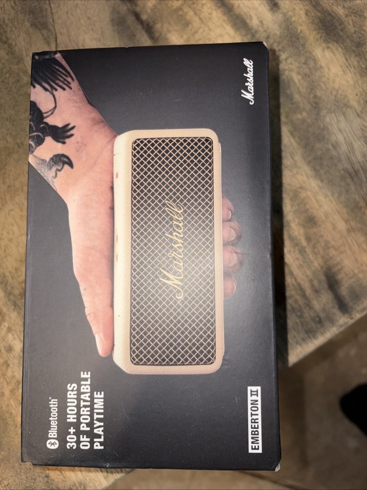 Marshall Emberton II Portable Bluetooth Speaker, Cream