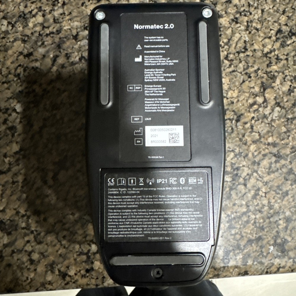 Hyperice NormaTec 2.0 Pulse Control Unit ONLY LMJ5 Recovery System NON WORKING