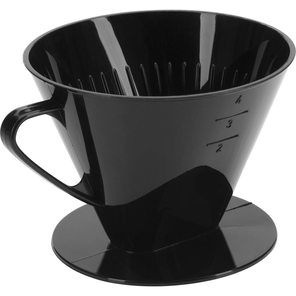 Coffee Filter Cone Four, A, Black