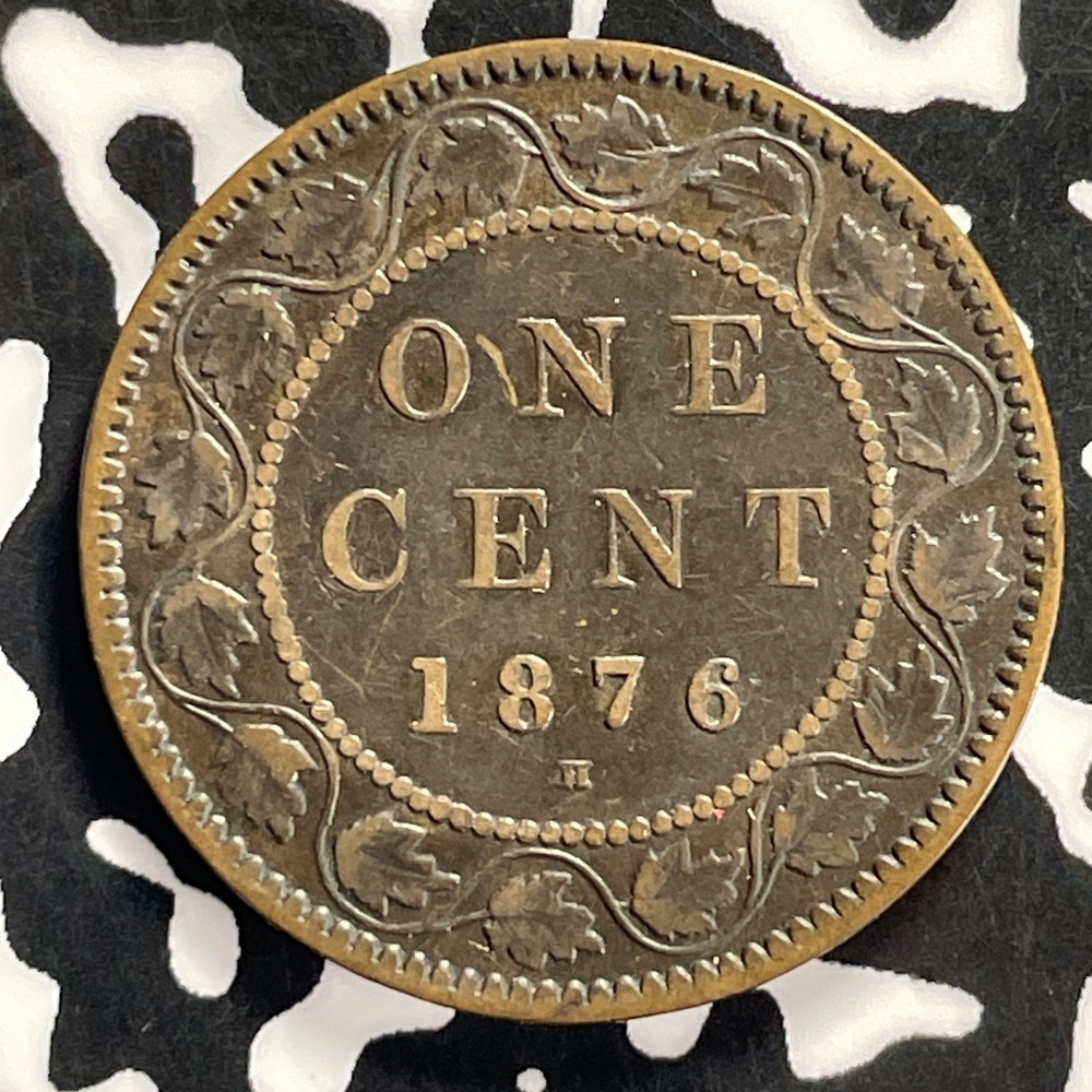 1876-H Canada Large Cent Lot#T9470 Nice!