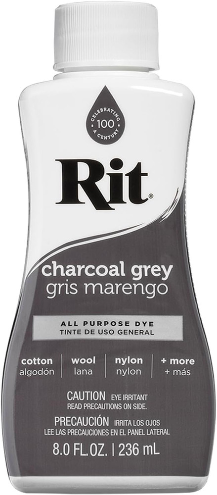 All-Purpose Liquid Dye, Charcoal Grey , 8 Oz