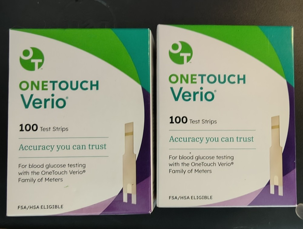 200 One Touch Verio Test Strips Expire 12/26