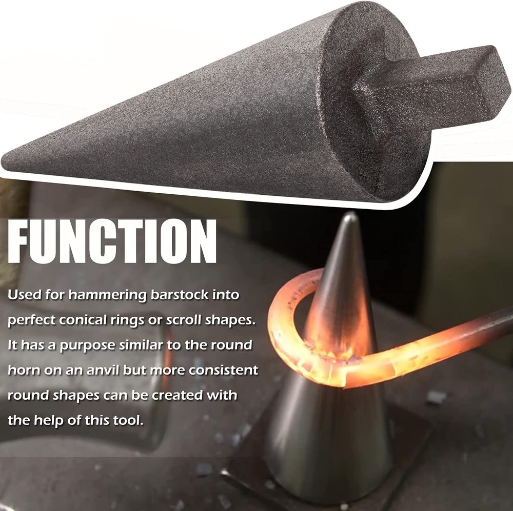 Blacksmith Anvil Mandrel Metal Forming Cone 1" Hardy Tool,Forge Vise Tool