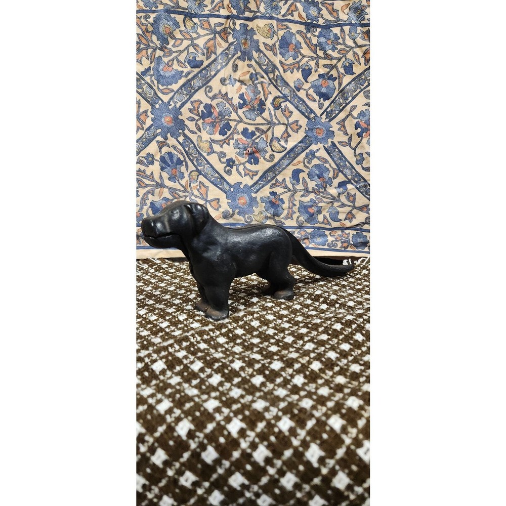Cast iron black lab nutcracker
