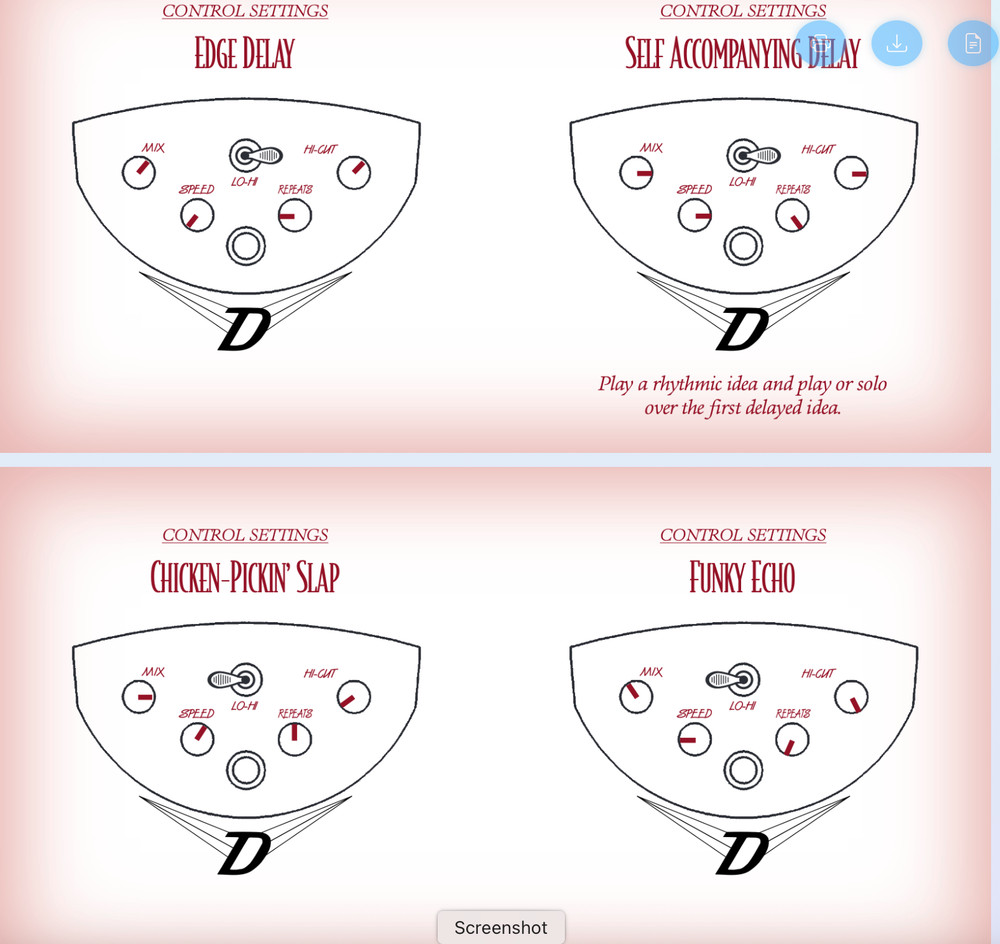 Danlectro Dan-Echo Delay Pedal First Mode including adapter