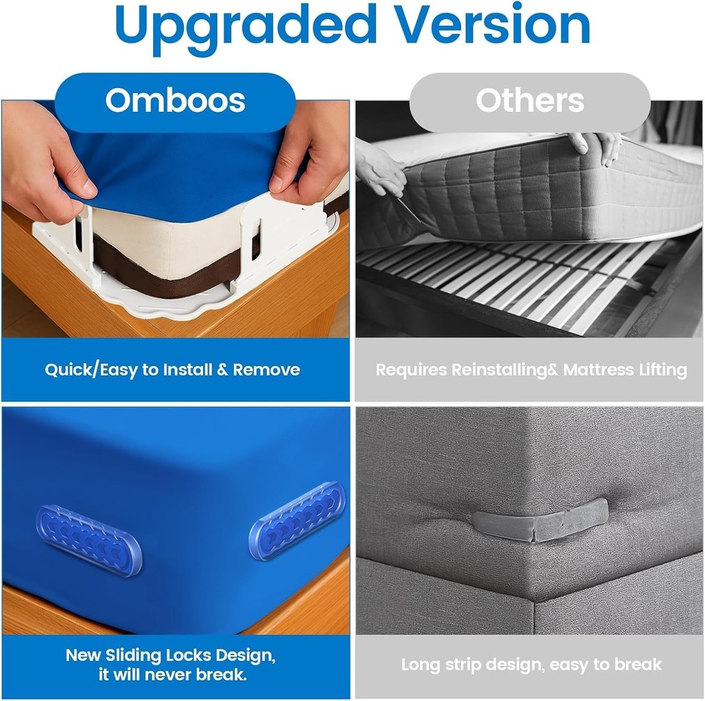 Secure Bed Lock Sheet Holders for All Sizes - Easy Installation & Sleep Comfort