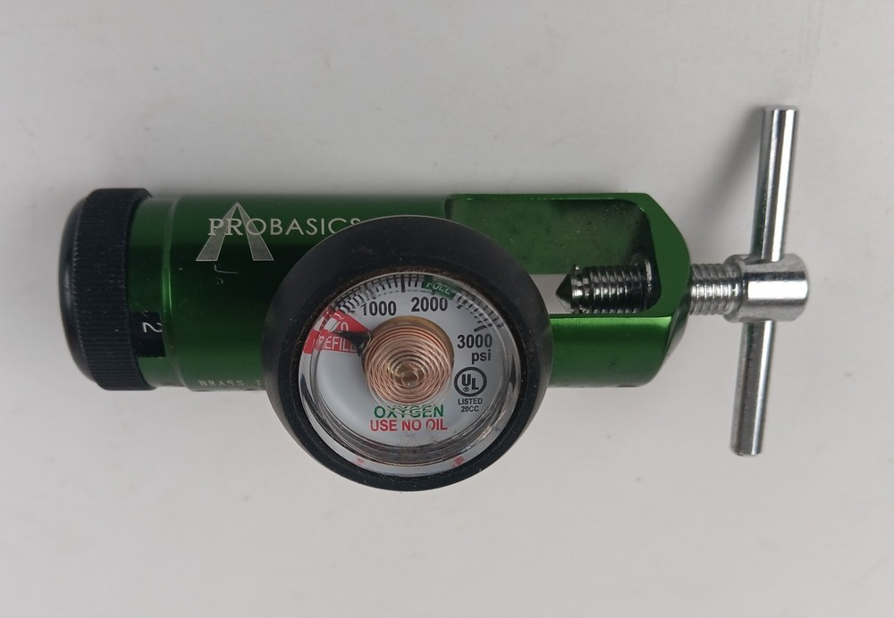 Probasics Oxygen Tank Regulator 0-8LPM CGA870